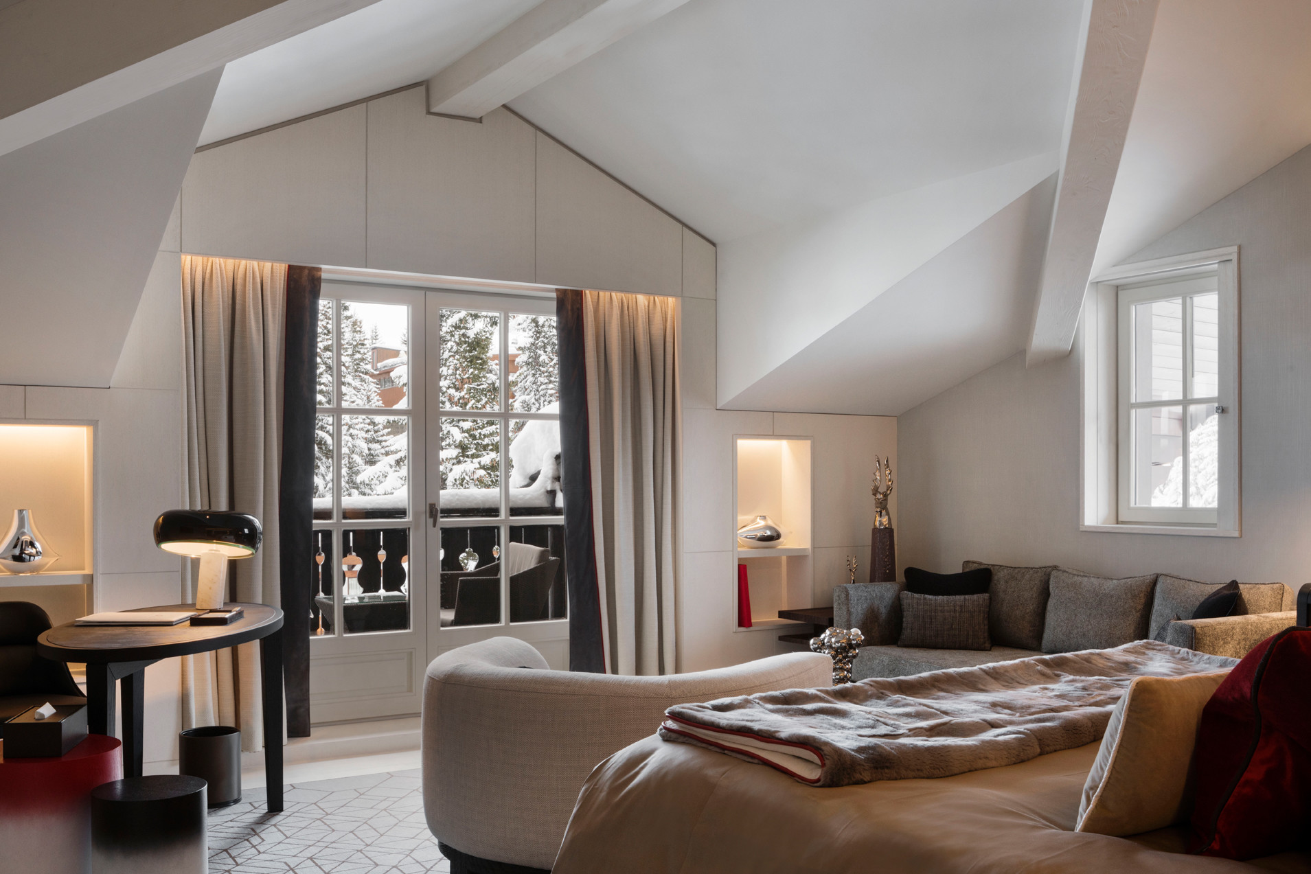 SPA HOTEL CHEVAL BLANC (2017) Courchevel, France – NEWMAT Stretch Ceiling &  Wall Systems