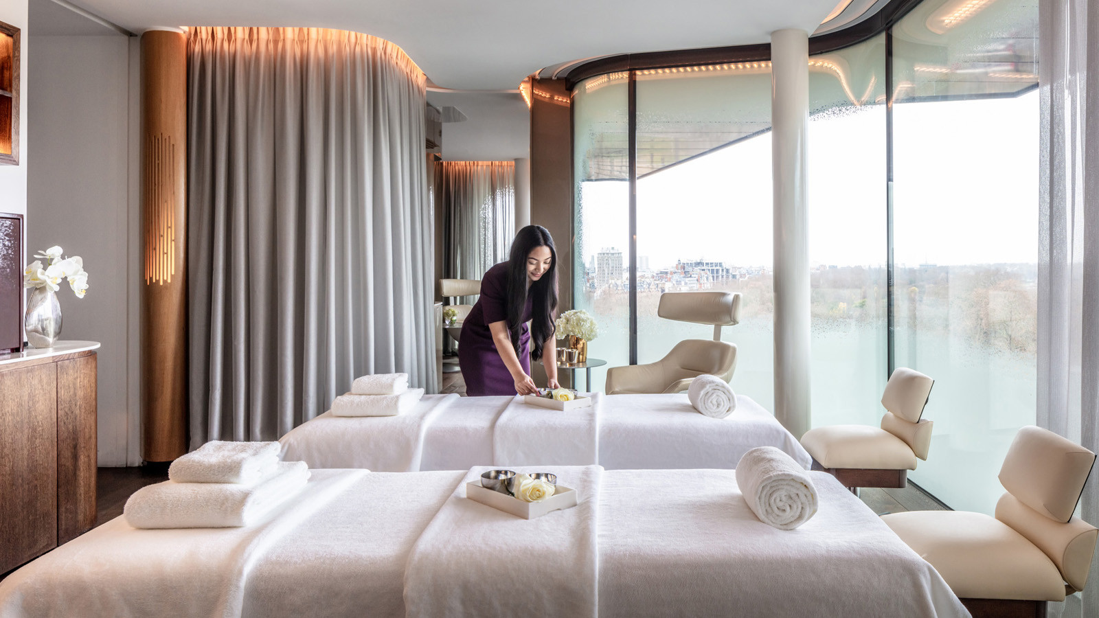 Relax and rejuvenate at the award-winning rooftop Spa at Four Seasons